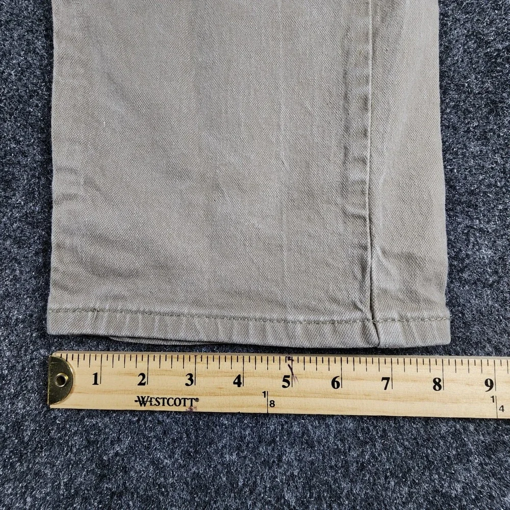 Levi's 505 Regular Fit Jeans Mens 40x32 Khaki Tan Straight Leg Denim Pants
